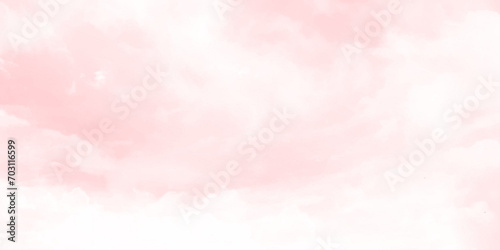 Pink of sky and soft cloud abstract background. Landscape photo. Fantasy pastel pink background.