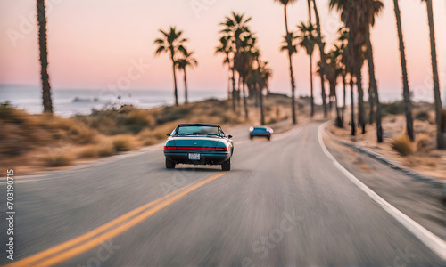 California dream: Drive vibes with a classic 90s car