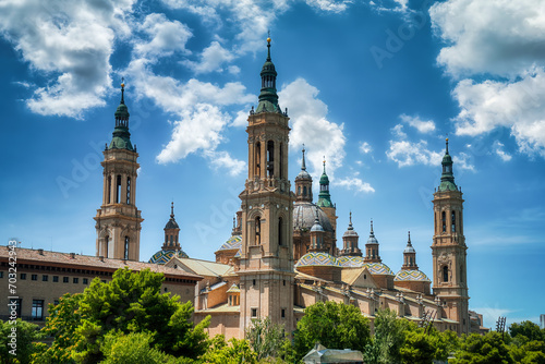 Zaragoza is the capital of Aragon, one of the autonomous communities in northeastern Spain. In the center of the city is the baroque basilica of Our Lady of Pilar, Spain