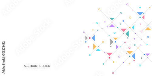 Creative idea of modern design with abstract geometric background. Minimalistic vector texture with polygonal pattern