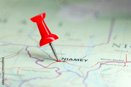 Niamey, Niger pin on map