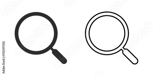 black search symbol icon vector design