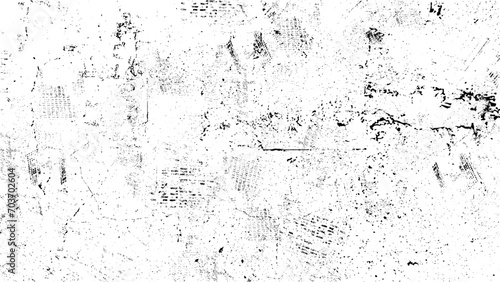 Black grainy texture isolated on white background. Distress overlay textured. Grunge design elements. Dark design background surface. Gray printing element