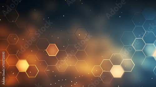 Geometric abstract pattern in the form of hexagons. Graphics.