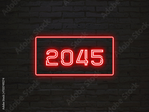 2045年のネオン文字