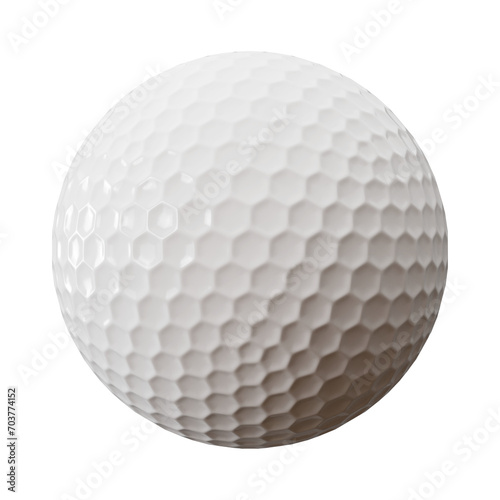 3Dのゴルフボール。アイコン。スポーツ。透過背景