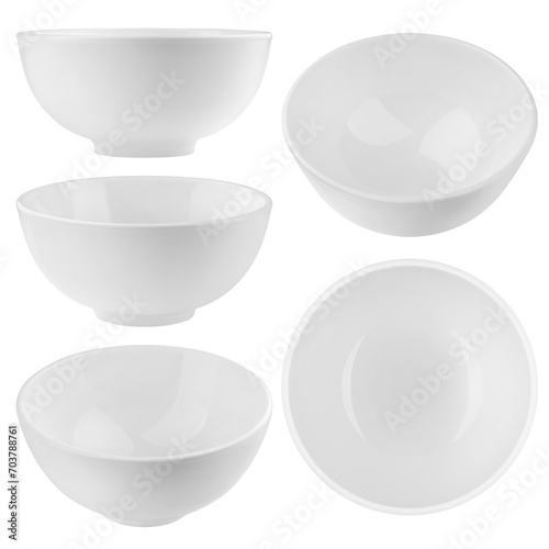 Bowl isolated on white background, full depth of field