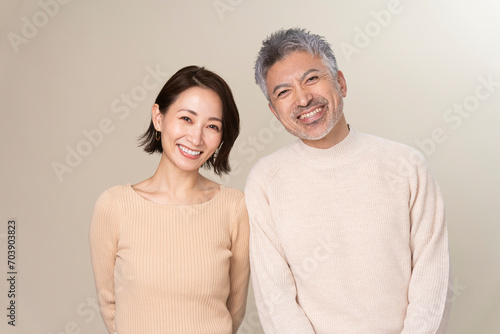 日本人ミドル世代夫婦のポートレート