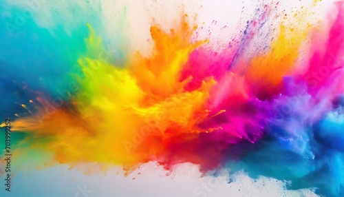 vibrant airbrush drawing paint splash