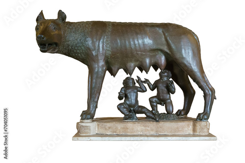 Cut out of the Capitoline Wolf, symbol of Rome