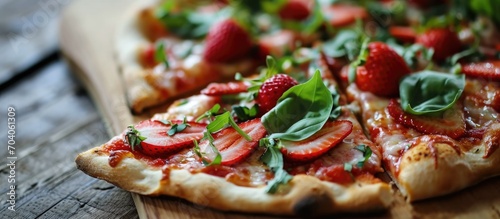 Strawberry-flavored pizza