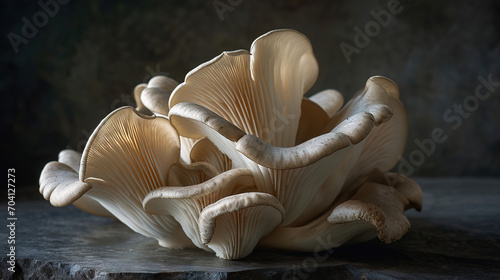 White oysters mushrooms 