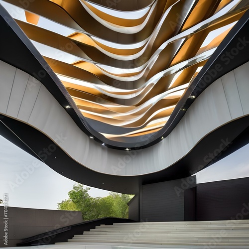 A contemporary amphitheater with a striking geometric design2