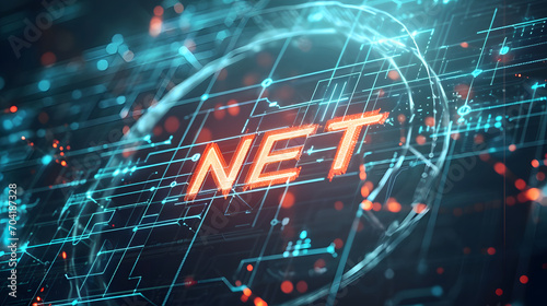 a technology background with .NET written