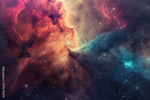 Vibrant galaxy scene for your creative project
