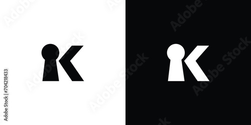 The initial K key logo design is simple and unique