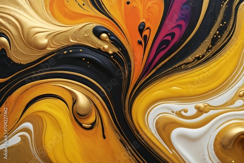 03 black yellow abstract background