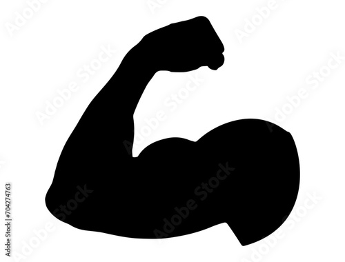 Muscle silhouette vector art, Biceps silhouette