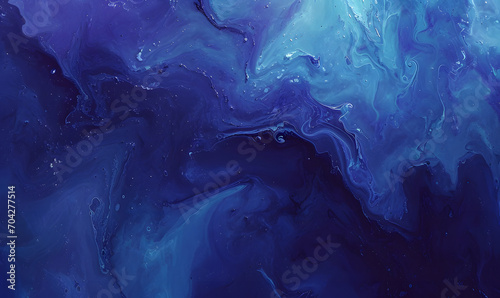 Paint navy blue color grunge trendy holographic texture, Generative AI 