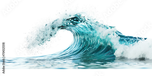 An ocean wave isolated on transparent background.