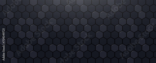 hexagon pattern. Seamless background. Abstract honeycomb background in gray colors. vector