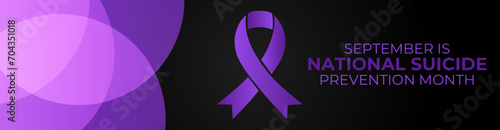 Vector illustration on the theme of National suicide prevention month observed each year during September. suit for banner, Holiday, cover, flyer, poster, card, brochure and background design.