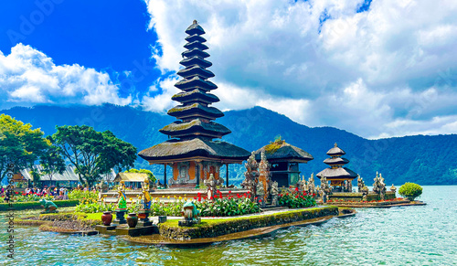 Ulun Danu Beratan Temple. Bali Island in Indonesia.