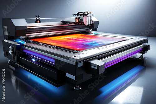 View of a Beautiful Digital UV printing machine