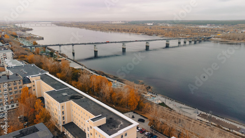 bridge over the Kama River in Perm