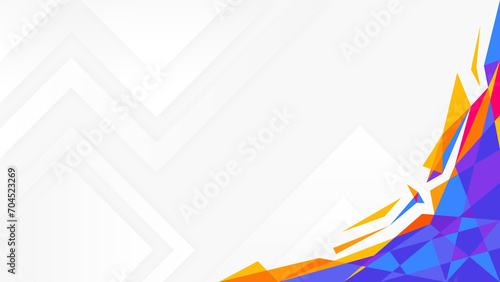 olympic color polygonal background