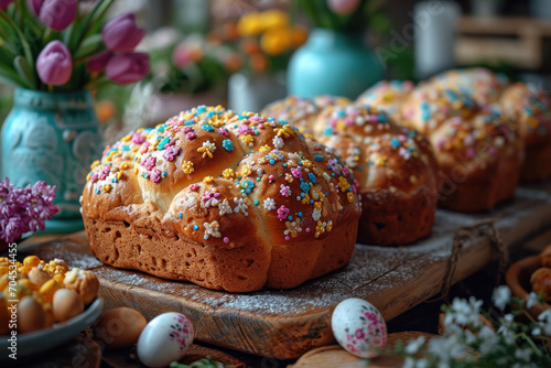 russian orthodox easter celebration concept