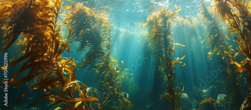 The giant kelp, found in Monterey Bay, California, is a widespread algae that creates large underwater forests along the west coast of the Americas.