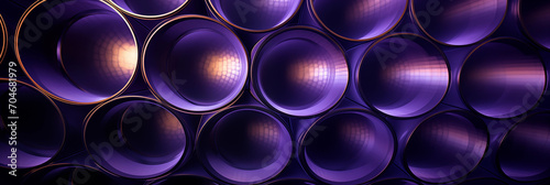 Abstract purple metallic pipes background