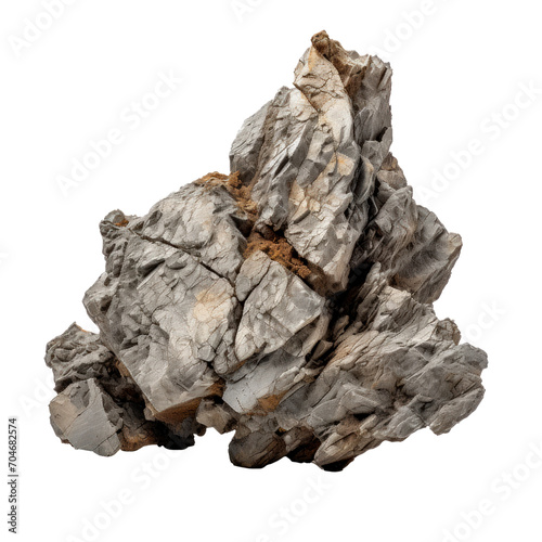Rock isolated on transparent background. PNG