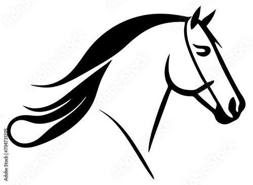Głowa konia ilustracja