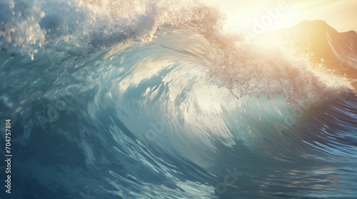 surfing in the ocean