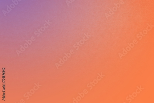 Beautiful colorful orange two tone color gradation with purple paint on kraft blank cardboard box paper texture background minimal style with space