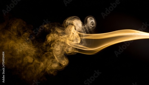 person with smoke on black