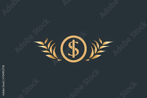 Modern and stylish money logo.