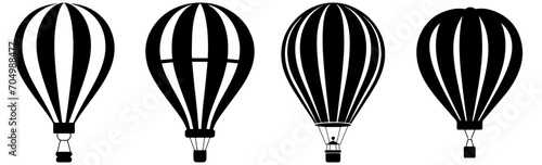 Black and white sketch of balloon 