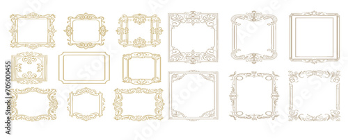 Decorative frames. Retro ornamental frame