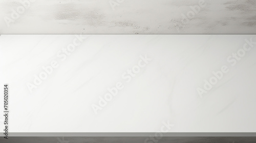 white table top view and panel banner with copy space