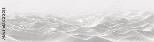 A serene white ocean with gentle waves Generative AI