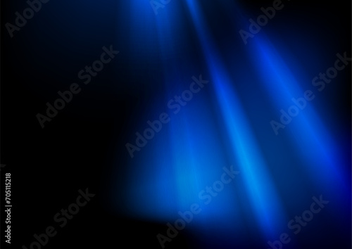 Blue smooth rays abstract flowing background. Liquid gradients vector design