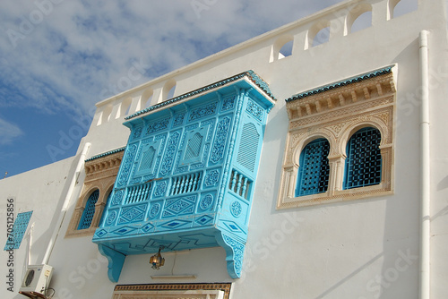 Balkon domu w Tunezji