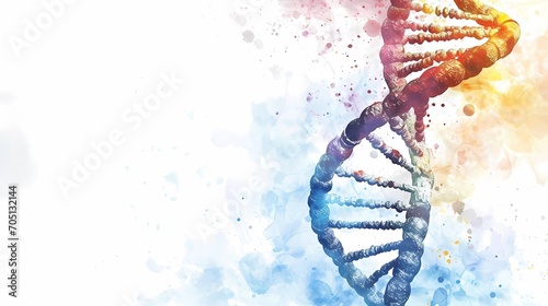 colorful DNA helix - genetic, dna, biotech, genome, background, gene, biotechnology, presentation
