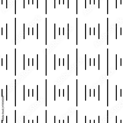 Seamless pattern of dashed lines. Vector illustration.
