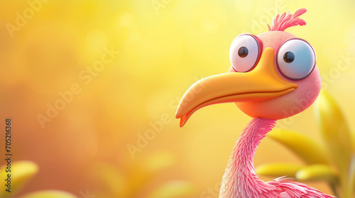 pink flamingo background