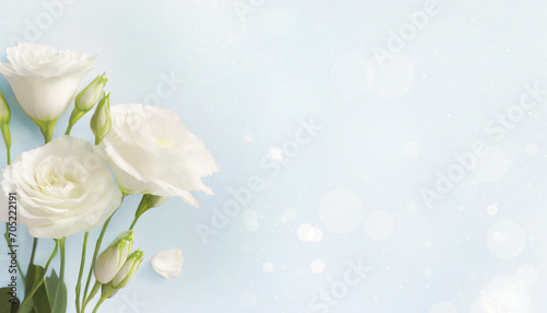 Pastelowy kwiat, kartka z miejscem na życzenia