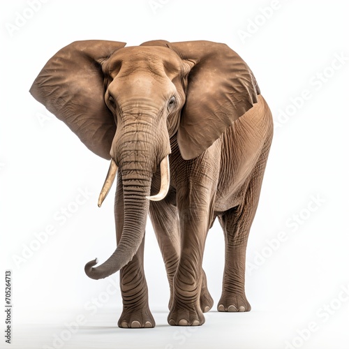 A large elephant with big ears and long trunk